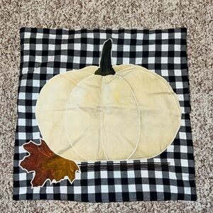 Buffalo Plaid Pumpkin Pillow Cover (20”x20”)